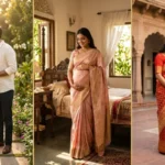 Couple Maternity Photoshoot Prompt Ideas in Indian Saree: 15 Beautiful AI Prompts
